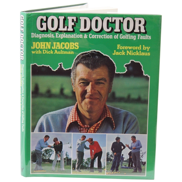 1988 Golf Doctor Diagnosis, Explanation & Correction of Golfing Faults Book Signed By Author John Jacobs