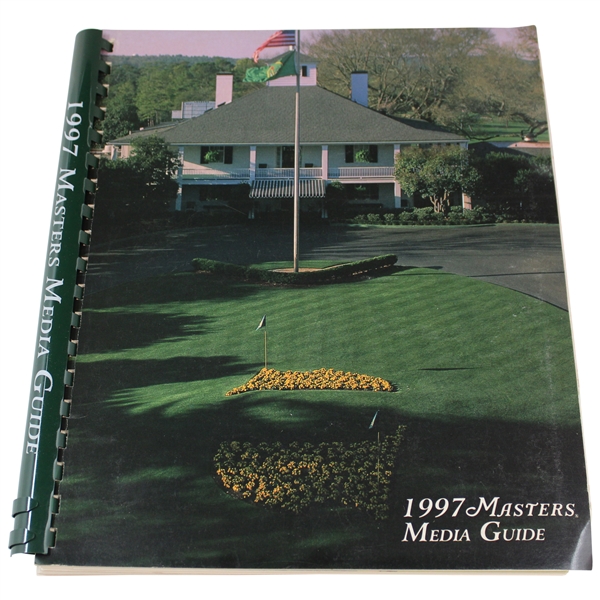 1997 Masters Tournament Official Media Guide - Tigers First Green Jacket
