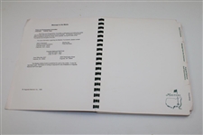 1997 Masters Tournament Official Media Guide - Tiger's First Green Jacket
