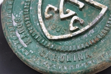 c1905-1920 Cast Iron Early Tee Marker from The Greenville CC in South Carolina