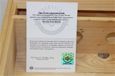Tiger Woods Signed Far Niente The Estate Collection Napa Valley Wood Wine Box #UAS17108