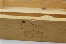 Tiger Woods Signed Far Niente The Estate Collection Napa Valley Wood Wine Box #UAS17108