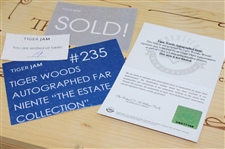Tiger Woods Signed Far Niente The Estate Collection Napa Valley Wood Wine Box #UAS17108