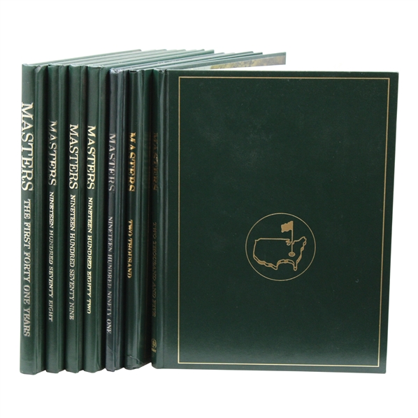 First Forty One, 1978, 1979, 1982, 1991, 2000 & 2005 Masters Tournament Green Annual Books