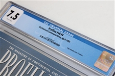 Tiger Woods 1995 Continental Airlines Profiles Magazine April Masters Debut CGC 7.5 - Pop1