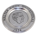 1974 & 1975 Walter Hagen Invitational Pewter Plates
