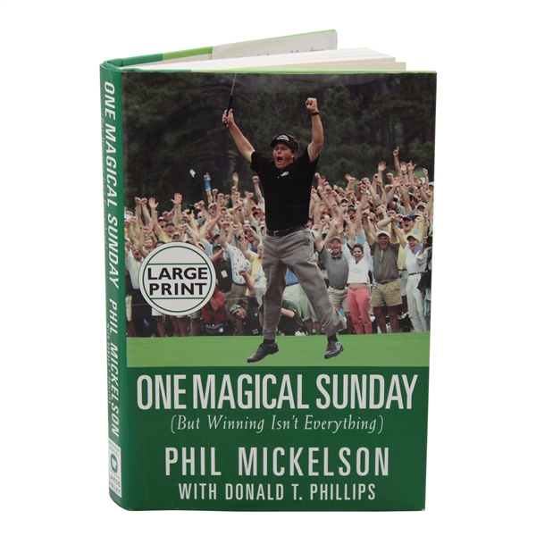 Phil Mickelson Signed 2005 One Magical Sunday Large Print Book JSA ALOA