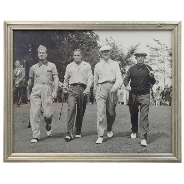 Jimmy Demaret, Frank Stranahan, Byron Nelson & Bing Crosby Original Photo - Framed