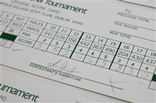 North, Strange, Janzen & (9) Others Signed 1993 & 1994 Memorial Tournament Official Scorecards