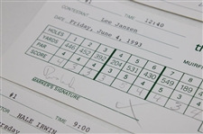 North, Strange, Janzen & (9) Others Signed 1993 & 1994 Memorial Tournament Official Scorecards