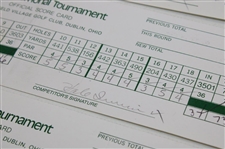 North, Strange, Janzen & (9) Others Signed 1993 & 1994 Memorial Tournament Official Scorecards