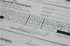 North, Strange, Janzen & (9) Others Signed 1993 & 1994 Memorial Tournament Official Scorecards