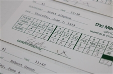 North, Strange, Janzen & (9) Others Signed 1993 & 1994 Memorial Tournament Official Scorecards