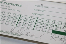 North, Strange, Janzen & (9) Others Signed 1993 & 1994 Memorial Tournament Official Scorecards