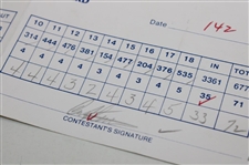 Crenshaw, Stadler, Duval & (5) Others Signed 1995 & 1999 Buick Classic Official Scorecards