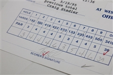 Crenshaw, Stadler, Duval & (5) Others Signed 1995 & 1999 Buick Classic Official Scorecards