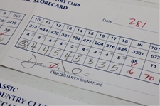 Crenshaw, Stadler, Duval & (5) Others Signed 1995 & 1999 Buick Classic Official Scorecards