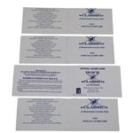 Crenshaw, Stadler, Duval & (5) Others Signed 1995 & 1999 Buick Classic Official Scorecards