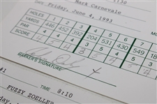 Crenshaw, Zoeller & (10) Others Signed 1993 & 1994 Memorial Tournament Official Scorecards