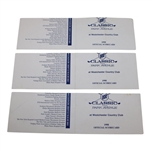 Kite, Faldo, Furyk & (3) Others Signed 1998 Buick Classic Official Scorecards