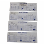 Calcavecchia, Price, Duval & (5) Others Signed 1993-98-99 Mastercard Colonial Official Scorecards