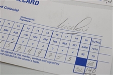 Calcavecchia, Price, Duval & (5) Others Signed 1993-98-99 Mastercard Colonial Official Scorecards