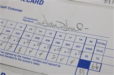 Calcavecchia, Price, Duval & (5) Others Signed 1993-98-99 Mastercard Colonial Official Scorecards