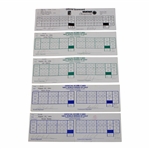 Mickelson, Floyd, Price, Pavin & (6) Others Signed 1993-94 World Series Of Golf & 1999 Vantage Championship Official Scorecards