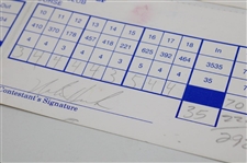 Mickelson, Floyd, Price, Pavin & (6) Others Signed 1993-94 World Series Of Golf & 1999 Vantage Championship Official Scorecards