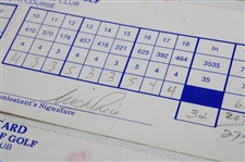 Mickelson, Floyd, Price, Pavin & (6) Others Signed 1993-94 World Series Of Golf & 1999 Vantage Championship Official Scorecards