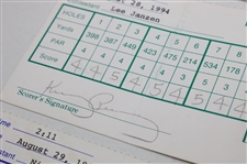 Mickelson, Floyd, Price, Pavin & (6) Others Signed 1993-94 World Series Of Golf & 1999 Vantage Championship Official Scorecards