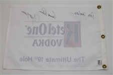Arnold Palmer, Jacobsen & McCarron Signed Ketel One Vodka Ultimate 19th Hole Flag JSA ALOA