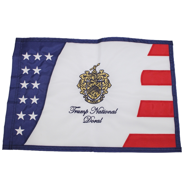 Trump National Doral Embroidered Red, White & Blue Course Flag