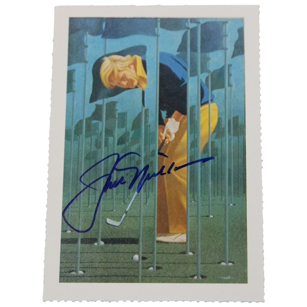 Jack Nicklaus Signed 1981 Smithsonian Champions of American Sport Card JSA ALOA
