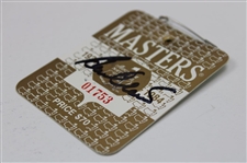Ben Crenshaw Signed 1984 Masters Tournament SERIES Badge #01753 JSA ALOA