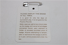 Ben Crenshaw Signed 1984 Masters Tournament SERIES Badge #01753 JSA ALOA