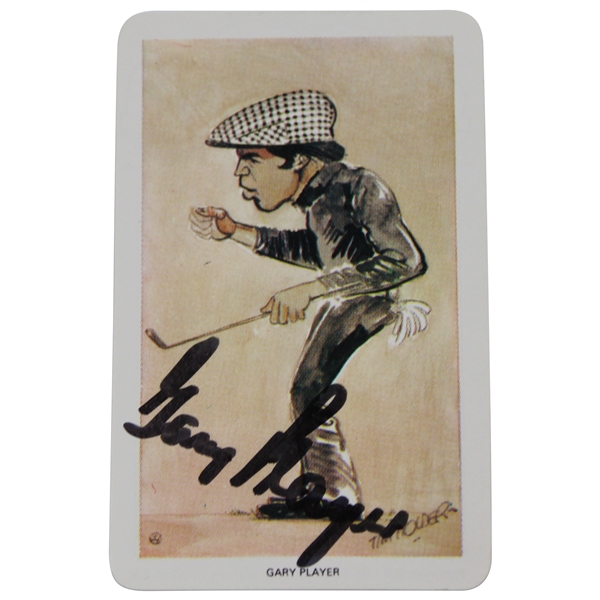 Gary Player Signed 1979 Venorlandus World of Sport Our Heroes Flik-Cards Golf Card #24 JSA ALOA