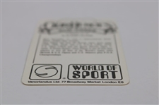 Gary Player Signed 1979 Venorlandus World of Sport Our Heroes Flik-Cards Golf Card #24 JSA ALOA