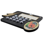 Tommy 'Thunder' Bolt Signed 15 Victories Logo Golf Balls w/Signed Scorecard Custom Display JSA ALOA