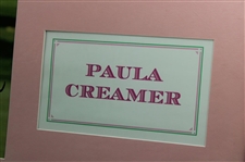 Paula Creamer Signed 2010 US Women's Open at Oakmont Flag w/Signed Photo Framed Display JSA ALOA