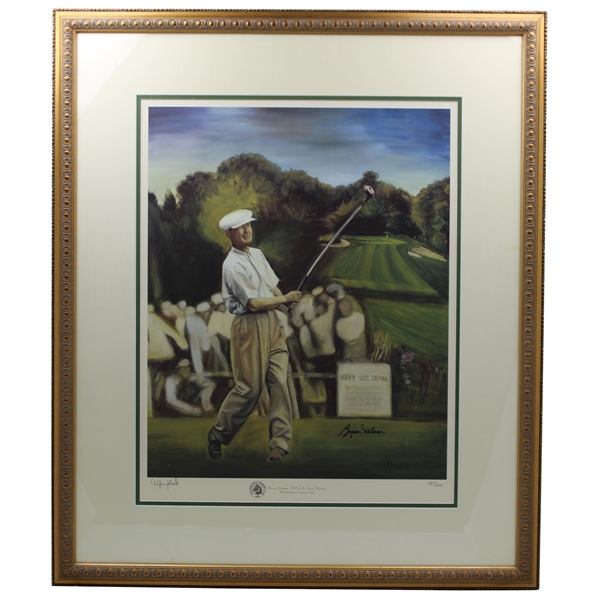 Byron Nelson Signed LTD Ed 227/500 1939 US Open Winner Print by Artist Youngblood JSA ALOA