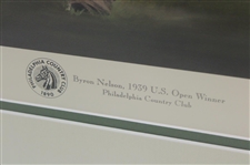 Byron Nelson Signed LTD Ed 227/500 1939 US Open Winner Print by Artist Youngblood JSA ALOA