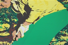 Jack Nicklaus Putting in Vibrant Yellow & Green Ltd Ed 246/300 Print