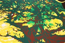 Jack Nicklaus Putting in Vibrant Yellow & Green Ltd Ed 246/300 Print