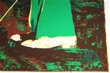 Jack Nicklaus Putting in Vibrant Yellow & Green Ltd Ed 246/300 Print