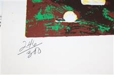 Jack Nicklaus Putting in Vibrant Yellow & Green Ltd Ed 246/300 Print