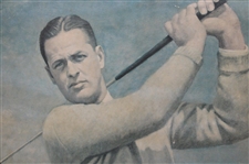 Robert 'Bobby' T. Jones, Jr. Signed 1954 Ltd Ed Thomas Stephens USGA Print #122 to Leland Gibson JSA ALOA