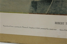 Robert 'Bobby' T. Jones, Jr. Signed 1954 Ltd Ed Thomas Stephens USGA Print #122 to Leland Gibson JSA ALOA