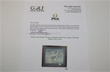 Robert 'Bobby' T. Jones, Jr. Signed 1954 Ltd Ed Thomas Stephens USGA Print #122 to Leland Gibson JSA ALOA