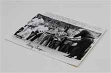 Billy Casper Signed 2008 Masters Flag w/'1970' & Signed Wire Photo JSA ALOA